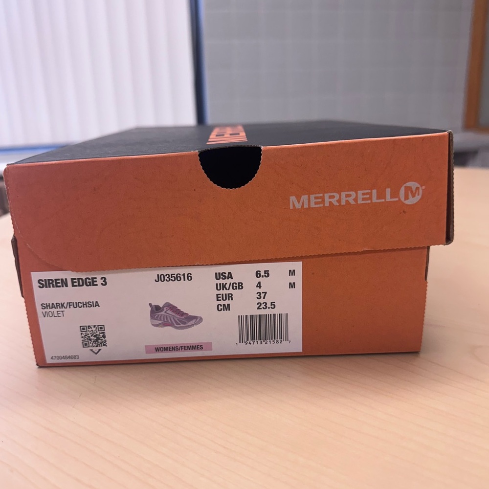 Merrell Siren Edge 3 Athletic Shoes - Shark and Fuchsia